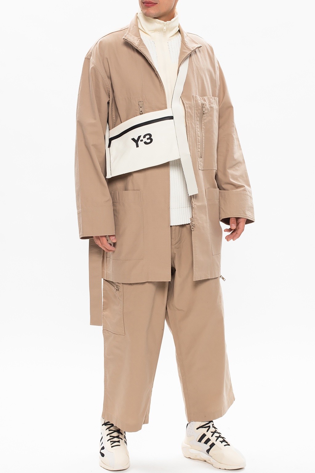 Y3 Yohji Yamamoto Band collar jacket Men's Clothing Vitkac